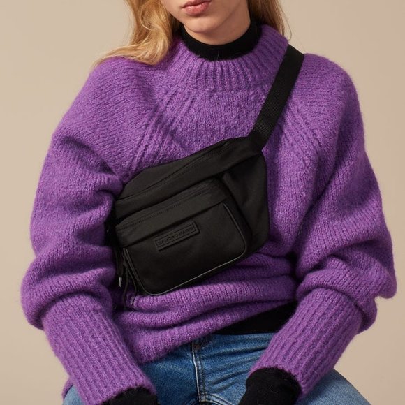 Sandro Sweaters - Sandro Paris Purple Mohair blend oversized sweater